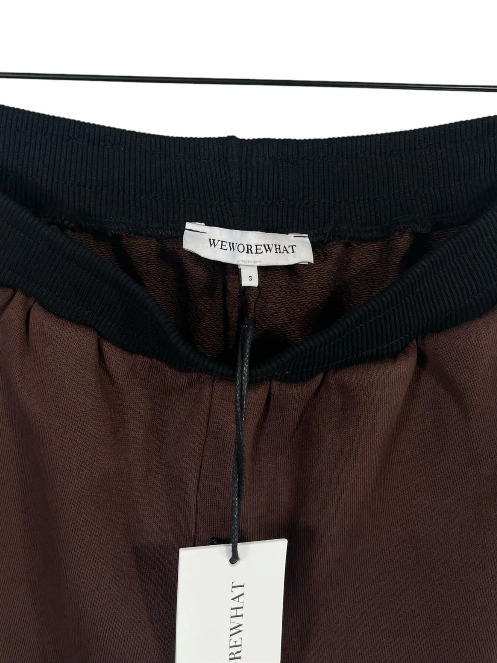 NWT WeWoreWhat Slim Leg Jogger Colorblocked Brown/Black Size Small